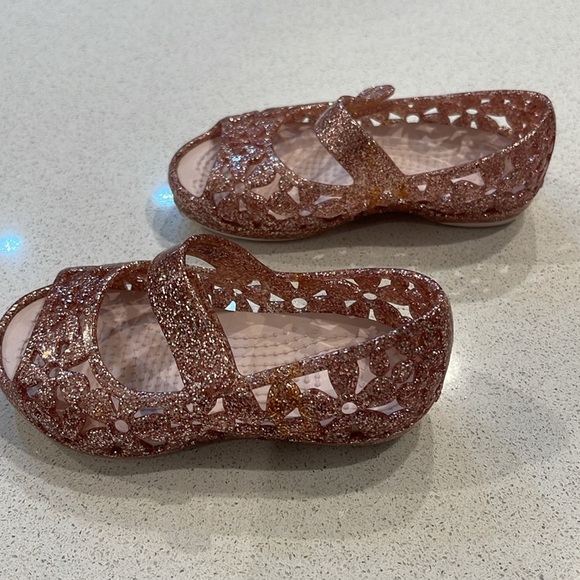 Crocs Little Girls Toddler Isabella Flower Flat size 4 - Picture 9 of 11